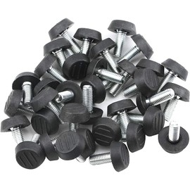 TOVOT 32PCS Furniture Leveling Feet Table Feet Screw on Adjustable Furniture Levelers for Chair Cabinet Sofa(22MM)
