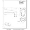 Westbrass D310-12 Non Diverter Brass Tub Spout, Oil Rubbed Bronze