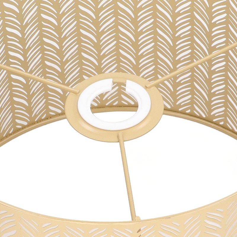 Drum Lamp Shade E27 E14 Clip Fir Leaf Shape Hollow