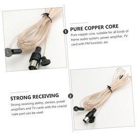 CAXUSD 3pcs Antenna Straight Connector for Enhanced Signal Reception Meters Indoor Use for Stereos Power Amplifiers and Tvs Design for Optimal Performance