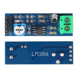 10pcs LM386 Audio Amplifier Module 200 Times Mono Audio Amplifier Board 5V-12V Input 10K Adjustable Resistance