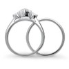 BERRICLE Sterling Silver 3-Stone Wedding Engagement Rings 0.7 Carat Heart