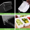 POWLAB Ice Cooled Condiment Serving Container Fruit Veggie Condiment Caddy
