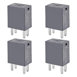 4PCS Car Air Conditioning Relay, OEM#13500114 12VDC 20A Vehicle AC Starter Relays, 4 Pin Quick Connect Automotive Air Conditioning Fuse Box Fan Relayings Accessories, Universal Fit