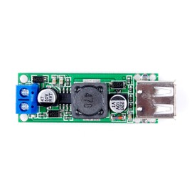 LIVISN 5V 3A USB Power Supply Module DC12V 24V 6-35V Buck to 5V Adaptive Current Dual USB Output Charger Regulators(1 USB(B))