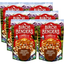 Birch Benders Organic Pancake and Waffle Mix, Chocolate Chip, 16 Oz (Pack of 6)