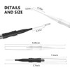 100 Pieces Micro Eyebrow Brushes with Cap Eyebrow Spoolie Brush,