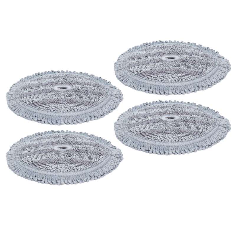 4PCS Fiber Mopping Pads High Strength Mop Cleaning Cloth Replacement