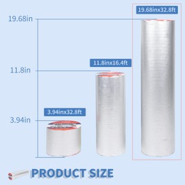 LFGUD Butyl Waterproof Tape 20" x 32.8' Leak Proof Butyl Seal Strip Watertight Putty Tape for Air Mattress Patch, RV Repair, Window and Boat Sealing, Glass, Gutter, Rubber Roof Patching
