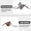Llavero de máquina de tatuajes, modelo de pistola de tatuajes