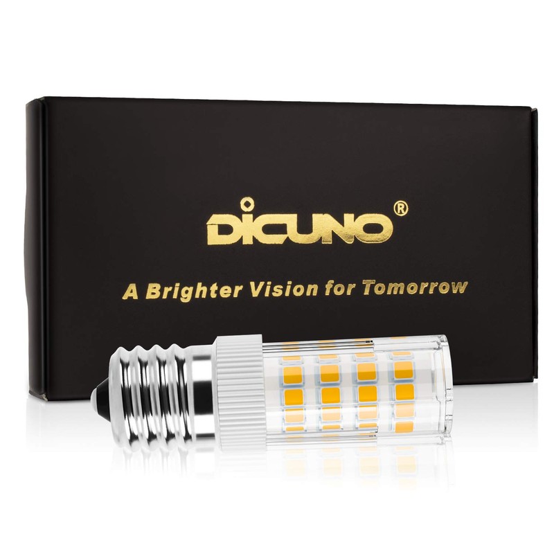 DiCUNO E17 LED Bulb,Appliance Bulbs, Microwave Oven, Stovetop Light, 4W