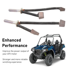 ATV Motor Carbon Brush Kit, Strong Power Output, Increase Speed Brushes Set, 2000-5000lb Winch Compatible