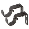 Ivilon Short Projection Brackets for Curtain Rods - for 1
