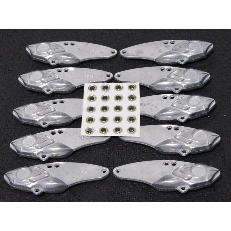 wLure Fishing Lures Metal Blank Unpainted Blade Lipless Jigging 10