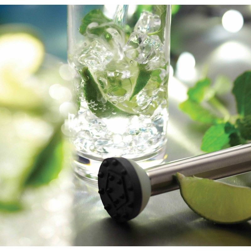 BarCraft KCBCMUDD Cocktail Muddler, Stainless Steel, 21 cm