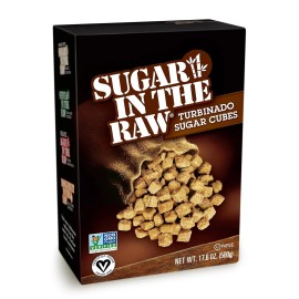 Sugar In The Raw Turbinado Sugar Cubes, 17.6 oz - Pure Non-GMO Kosher Vegan GF