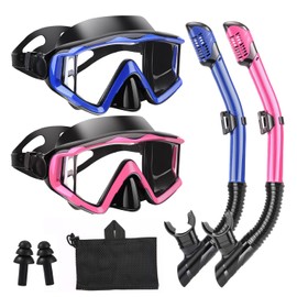 Aqua A Dive Sports Snorkeling Gear Snorkel mask Scuba Set Scuba Diving mask Snorkeling Gear Swimming Goggles Snorkeling Set Swim Dive mask