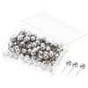 PATIKIL Push Pins, 100 Pack Round Head Decorative Map Tacks
