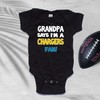 NanyCrafts Baby's My Grandpa Says I'm a Chargers Fan Bodysuit