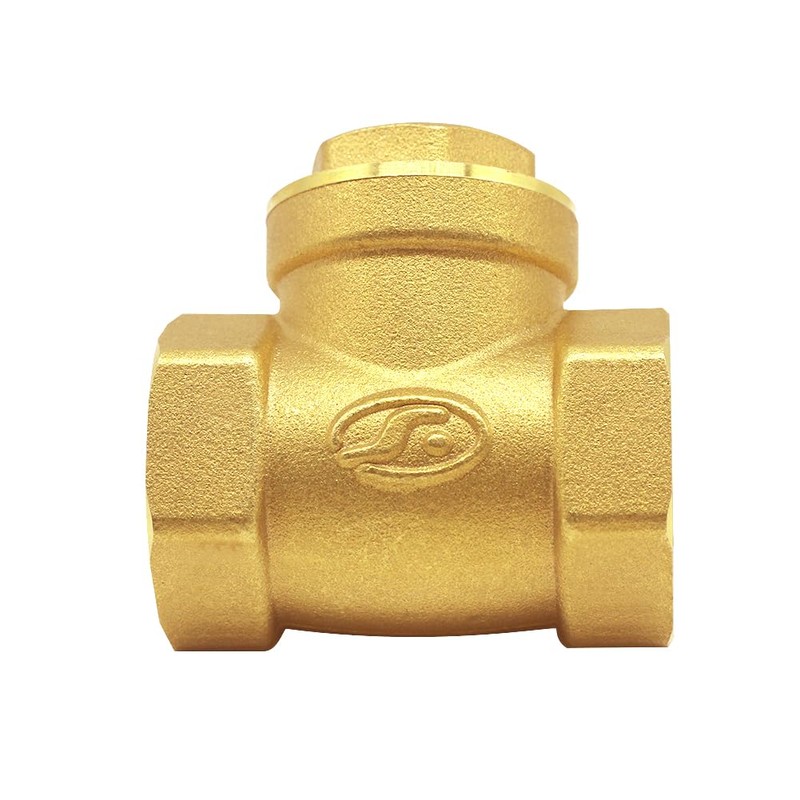 Joywayus 1/2” Female Thread Brass Horizontal Check Valve DN15 One-Way