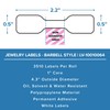Datamax Jewelry Barbell Labels 2.2" x 0.5"