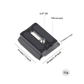 Hersmay Quick Release Plate for DJI Ronin RS3 Mini Stabiliser Upper Arca Swiss Quick Release Plate for DJI RS3PRO/ RS3/ RS2/ RSC2 Tripod Monopod