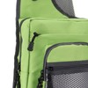 Polyester Multifunctional Fishing Tackle Crossbody Bag with Adjustable Shoulder Straps(Green