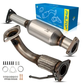 PHILTOP 2PCS High Flow Catalytic Convertor for Accord 2003 2004 2005 2006 2007 2.4L with Stainless Steel Catalyst Converter EPA Convert Compliant