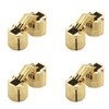 BE-TOOL Hinge, 14mm Brass Invisible Hinge Pure Copper Hidden Concealed
