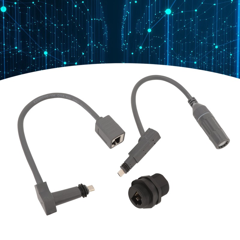 1 Pair SPX Plug to RJ45 Adapters Waterproof 1200Mbps Transfer