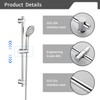 TapLong Adjustable Shower Slide Bar Combo 3-Function Handheld Shower Head,Slide