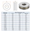 HARFINGTON 5pcs F8-22M Miniature Thrust Ball Bearings 8mm Bore 22mm