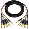 EBXYA 8-Channel 1/4 Inch TRS to TRS Snake Cables 10ft,