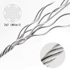 ZKSM Picture Hanging Wire 2 Packs Adjustable Stainless Steel Wire