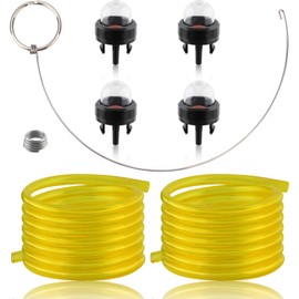 Carbhub 4 Pcs 503936601 Primer Bulb w/Fuel Lines for Husqvarna 235 236 240 340 345 350 353 440 445 450 460 Rancher Chainsaw for 125B 125BX 125BVX 225BX Leaf Blower for 123L 225 232L Trimmer Weedeater