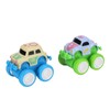 4pcs Pull Back Car Toys Cartoon Q Version Alloy Vehicle