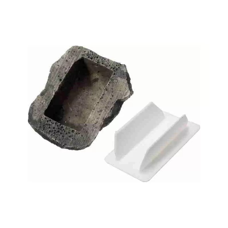 Estuchelandia Caja Piedra Falsa Dinero Llave Oculta Roca Patio Jardin