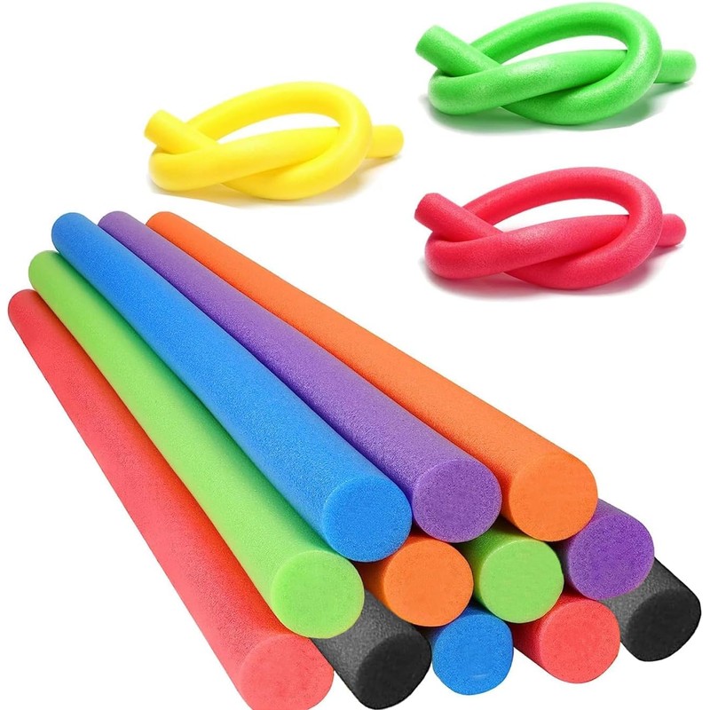 Chochkees Blue Pool Noodles Swimming Solid Core Foam Tube, Floating