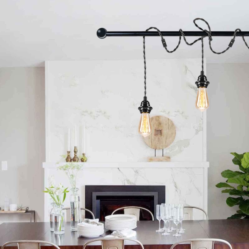 EE Eleven Master Industrial Plug in Pendant Light Cord Kit