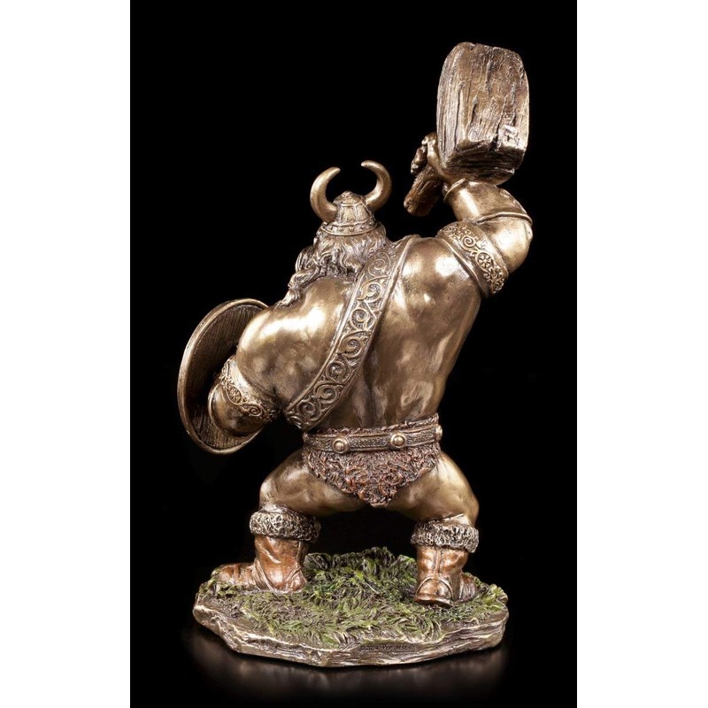 Viking Figure with Hammer | Veronese Decorative Bronze Look