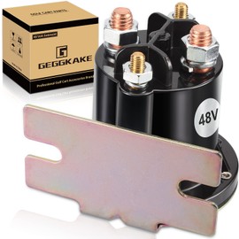 Geggkake EZGO TXT Solenoid, 48V Golf Cart Solenoid, Fit E-Z-GO Electric 48V TXT 2010-Up & All 48V MPT 800/1000 Vehicles Golf Cart, OEM# 612711