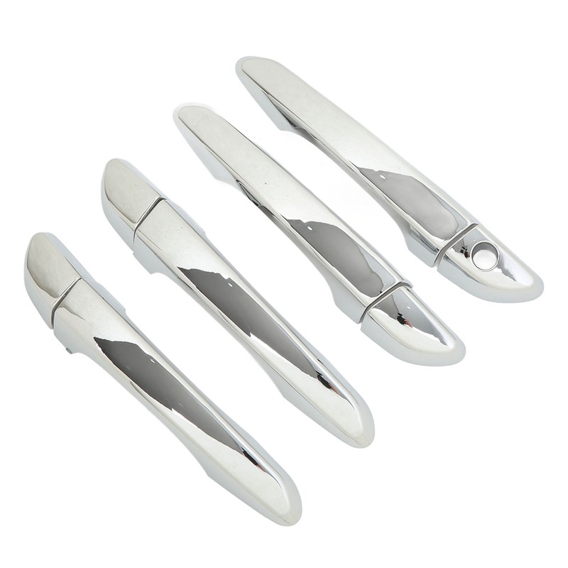 Car Outside Door Handle Cover with Caps Mirror Chrome Replacement