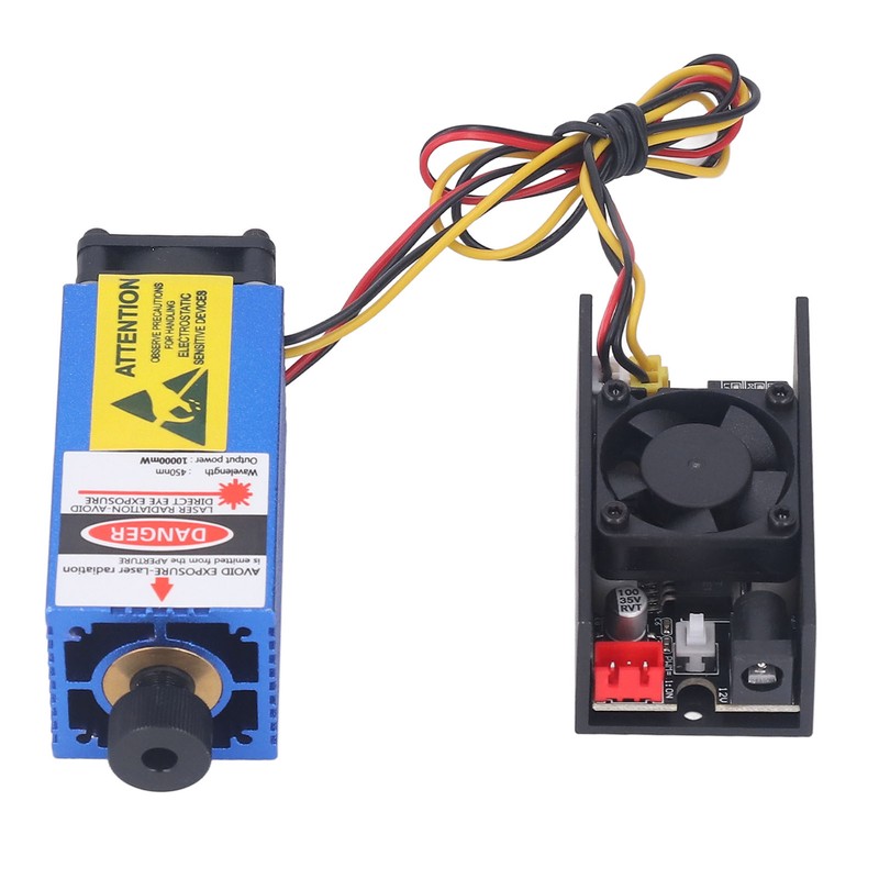 12V 10W Engraver Laser Module Focusable Engraving Machine Blue Light