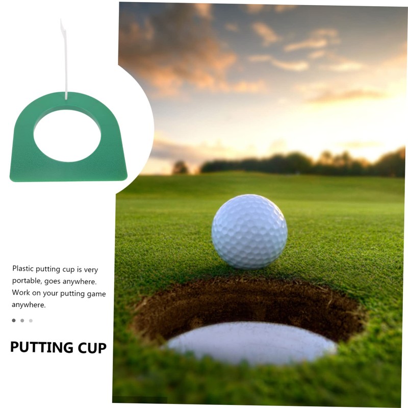 SUPVOX Golf Putting Cup Training Aid 2 Sets Plastic Indoor