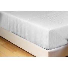 Yamel Gold; Juego de Sábanas Hipoalergénica con Tecnología Fresh Care, Tipo Hotelera de Microfibra de Alta Calidad. (Blanco, Individual)