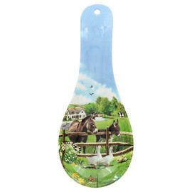 The Leonardo Collection Donkey Spoon Rest for Kitchen & Home | Lovely Spoon Holder for Kitchen Accessories | Designed by Macneil Studios | Heat Resistant Spoon Rest for All Types of Spoons