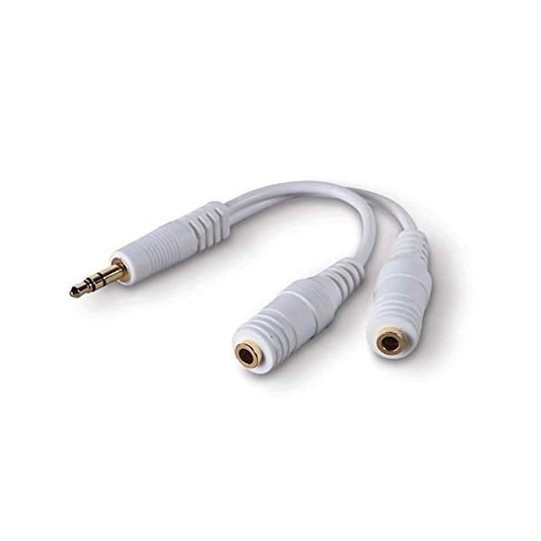 Belkin Speaker and Headphone Splitter, Standard, White