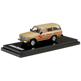 HobbyJAPAN 1/64 Toyota Land Cruiser 60 GX 1984 With Side Decal Beige Metallic