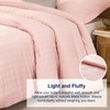 Quataly Pink Oversized Queen Comforter Set - 3 Pieces Seersucker