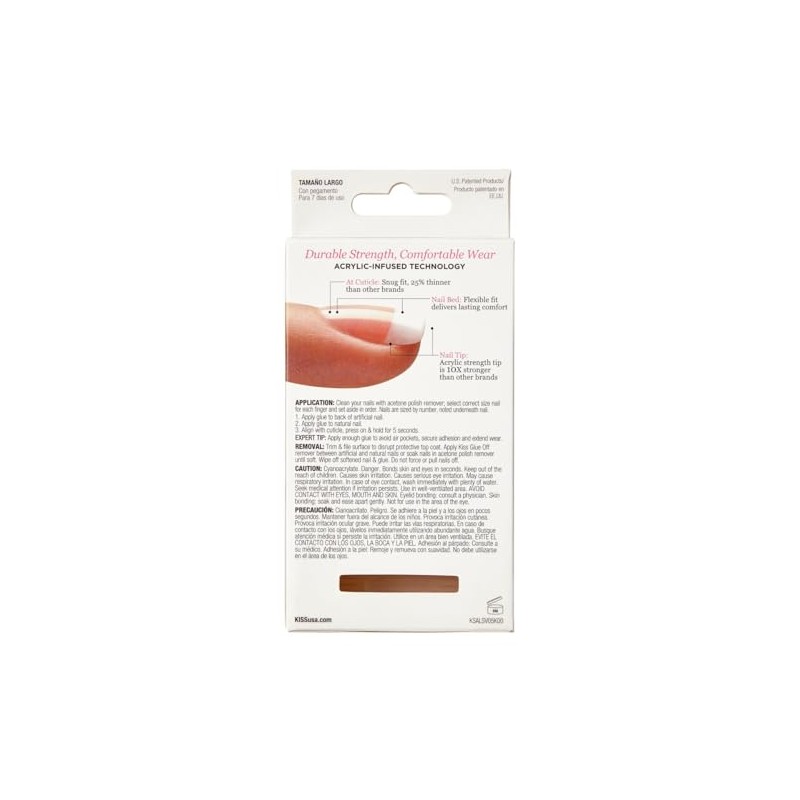 Kiss Salon Acrylic French Kit Team Player Long (2 Pack)